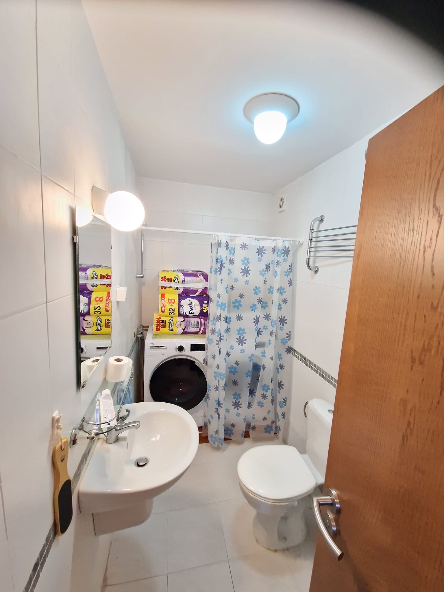 A unique three bedroom apartment with a stunning view of three mountains and the city of Bansko