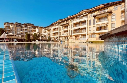 One-bedroom apartment in Sveti Vlas, 150 m from the beach, Aqua Dreams complex