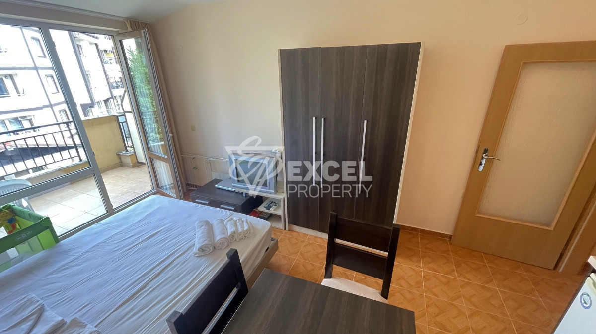 Furnished studio for sale in Sveti Vlas, with partial sea view