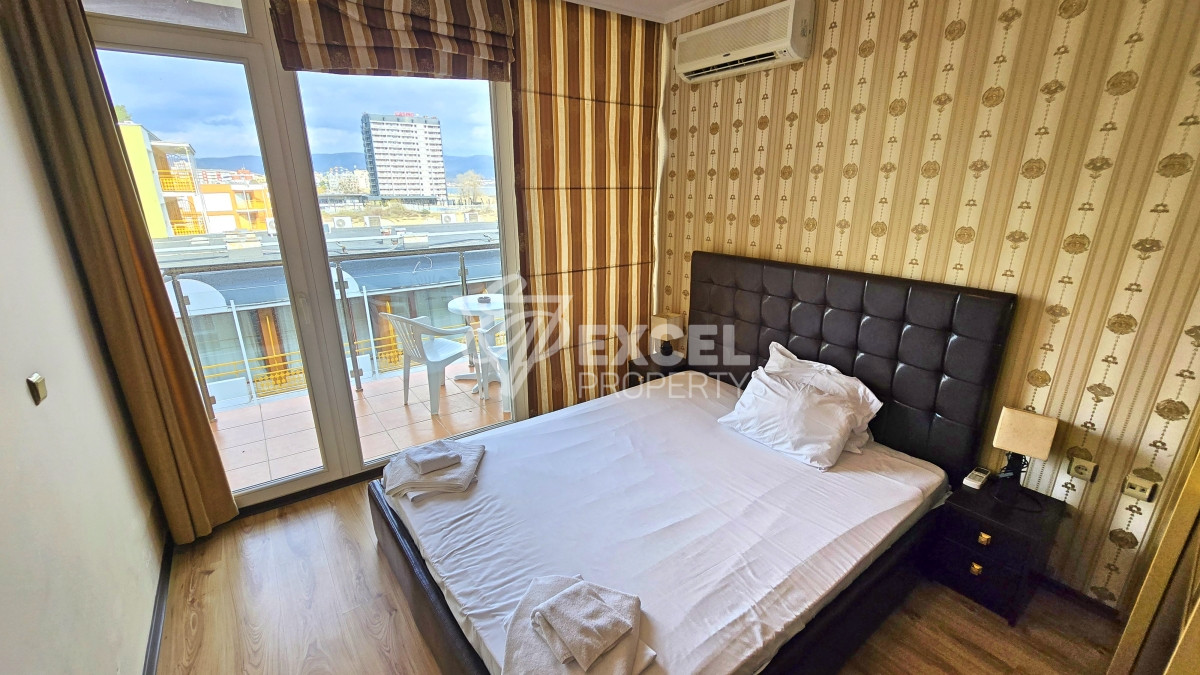 Furnished one-bedroom apartment just meters from the sea in Sunny Beach