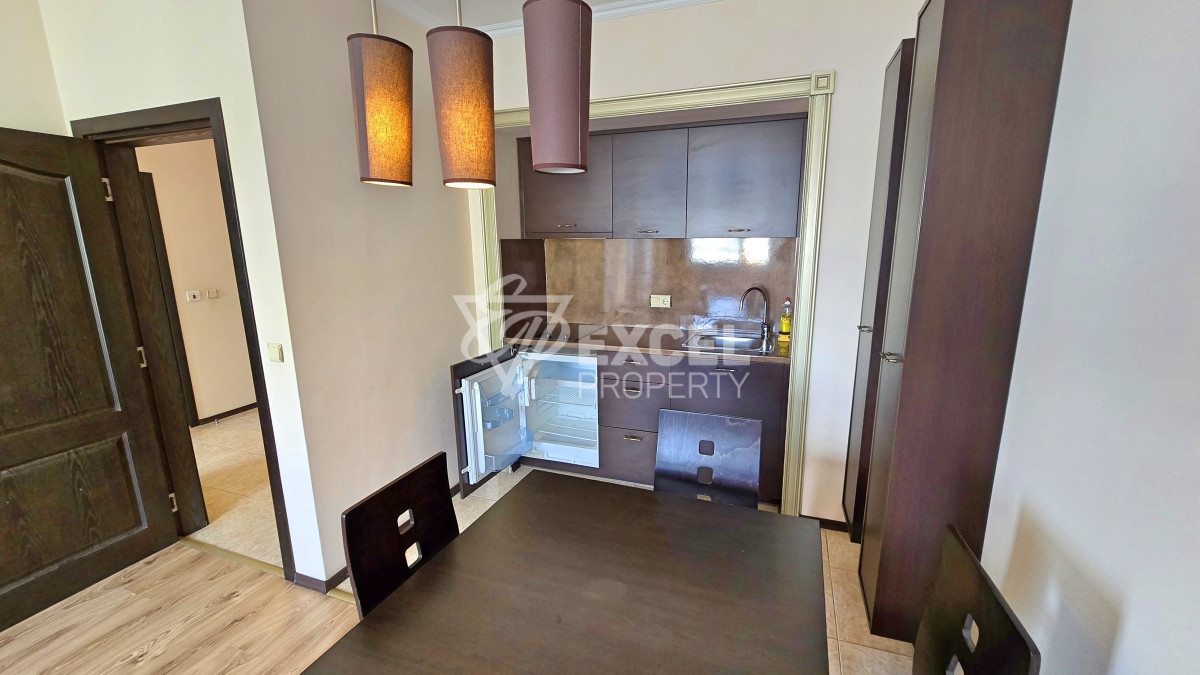 Furnished one-bedroom apartment just meters from the sea in Sunny Beach