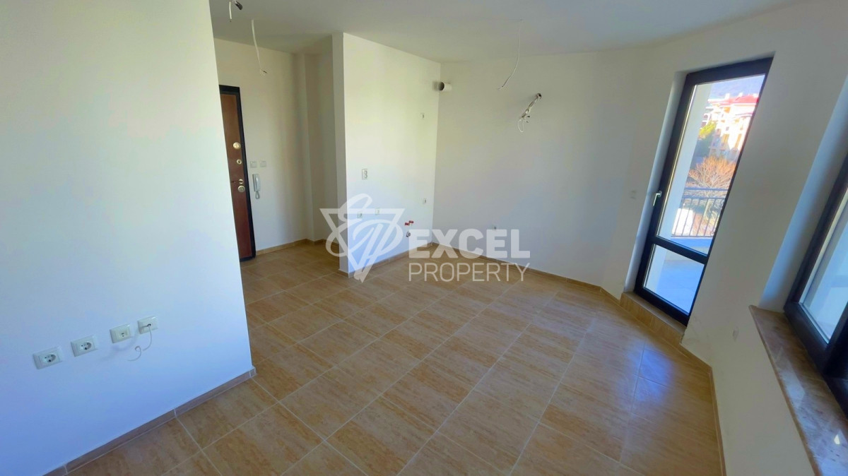 First line studio apartment in Sveti Vlas with sea view.