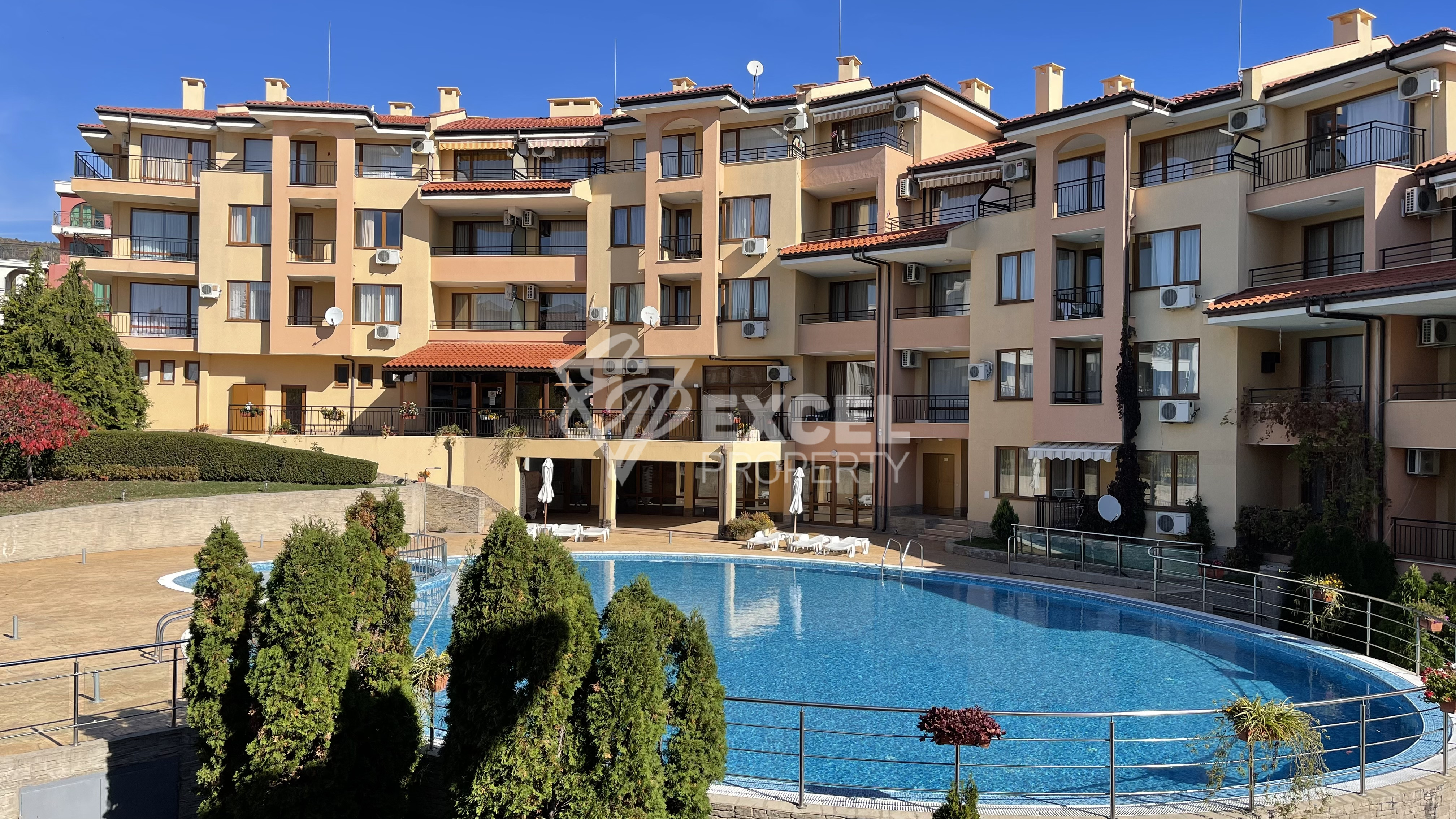 One-bedroom apartment with pool view in Sveti Vlas