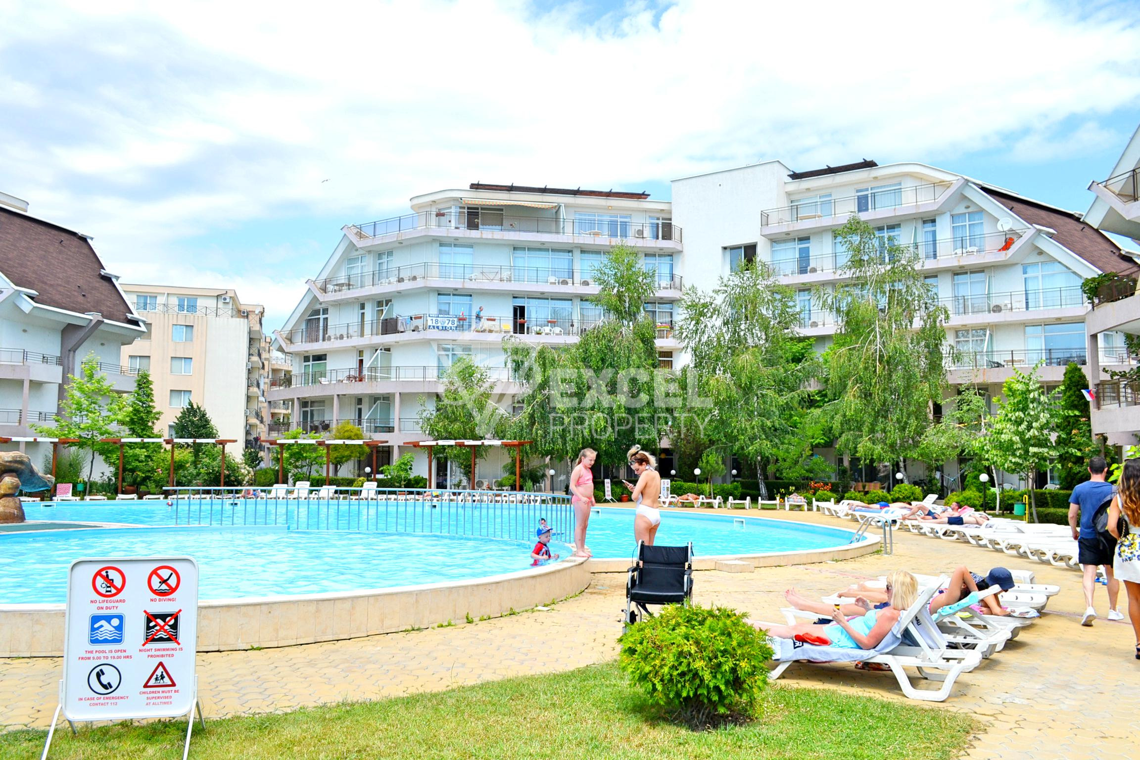 Two-bedroom apartment for sale in Sun Village complex, Sunny Beach