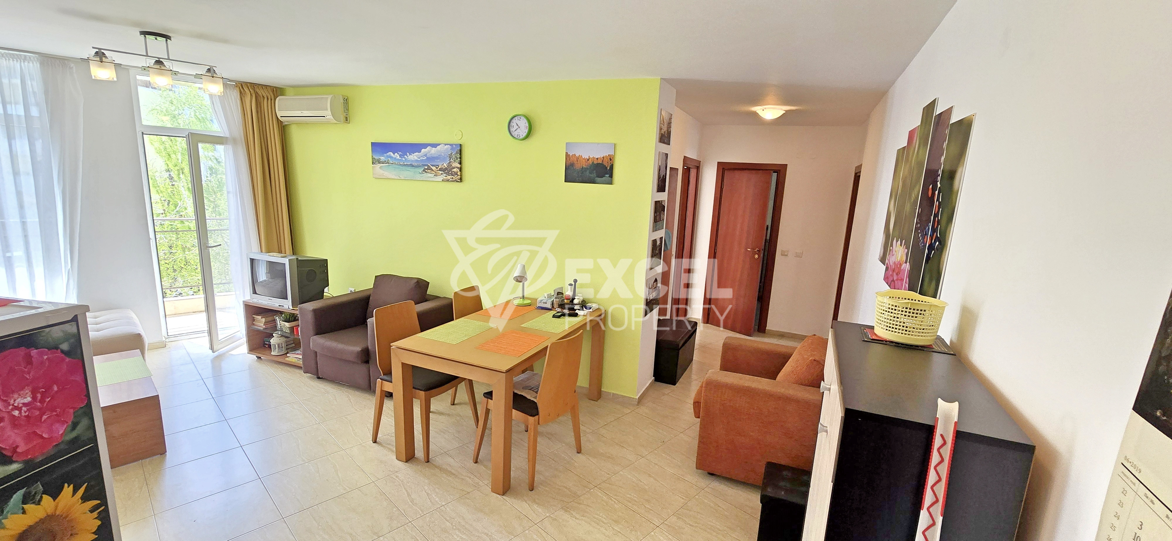 Two-bedroom apartment for sale in Sun Village complex, Sunny Beach