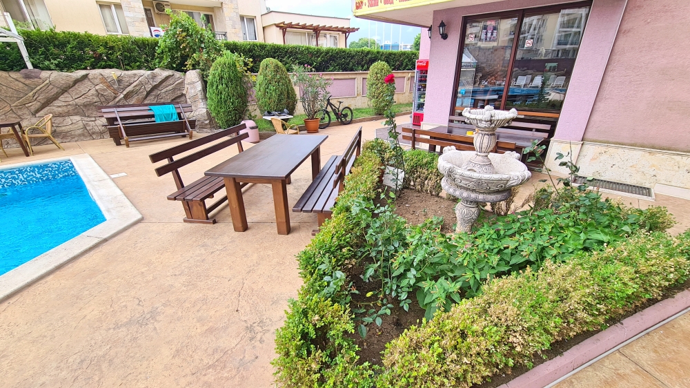 Furnished one bedroom apartment 300 m from the beach in Sunny Beach