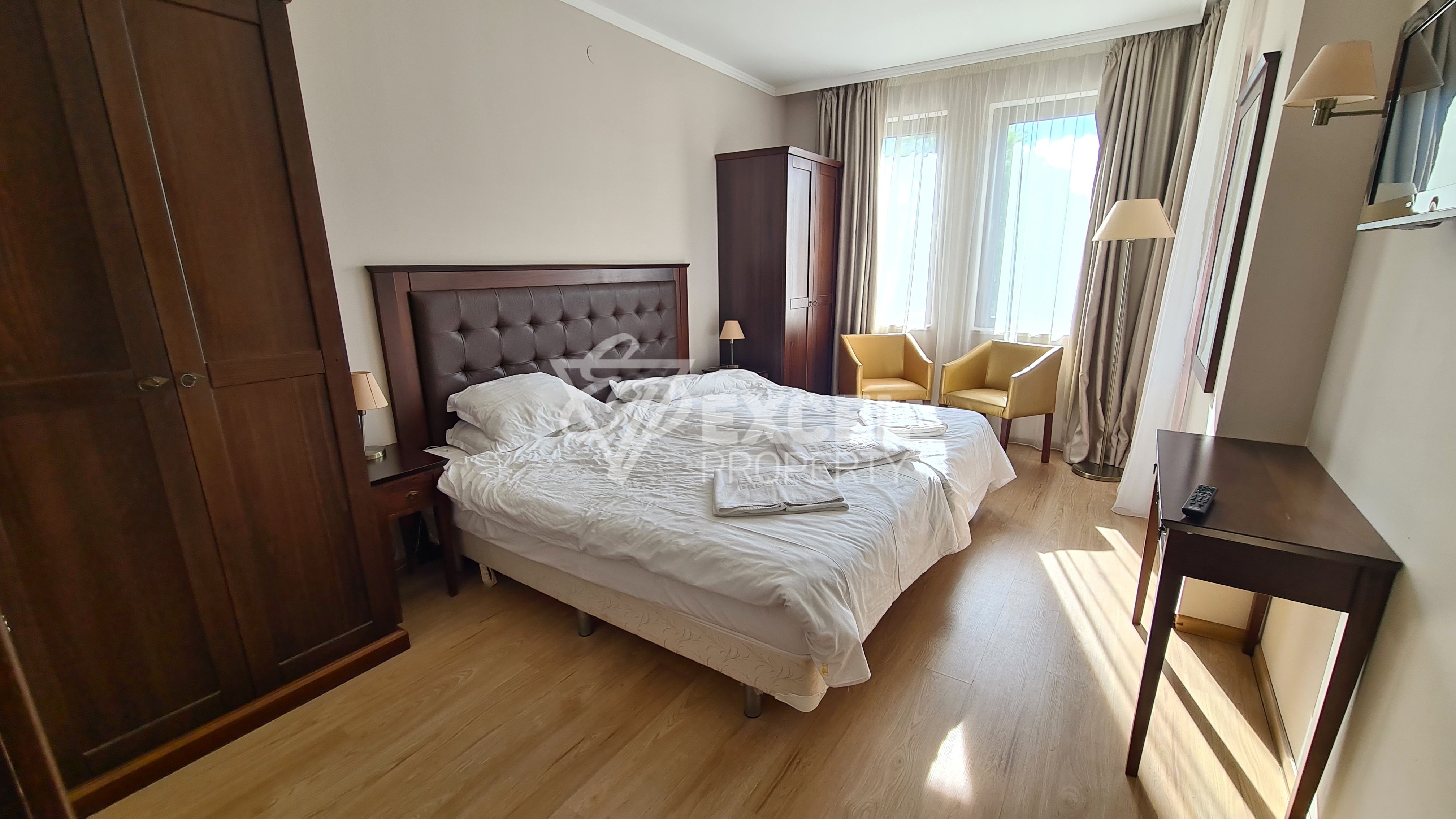 Furnished two-room apartment in the Barcelo Royal complex in Sunny Beach