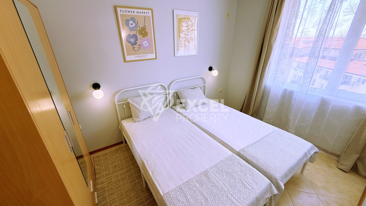 Furnished, two-bedroom apartment in Sunny Beach Hills complex. Fully renovated