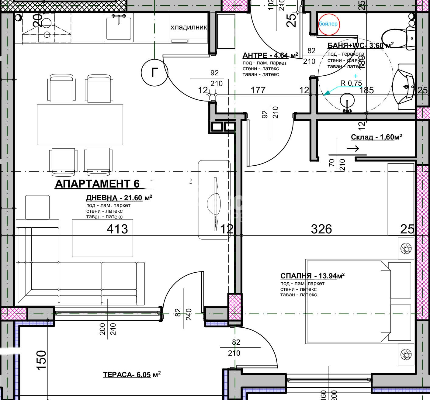 A profitable investment offer in a newly built building in the center of Ravda