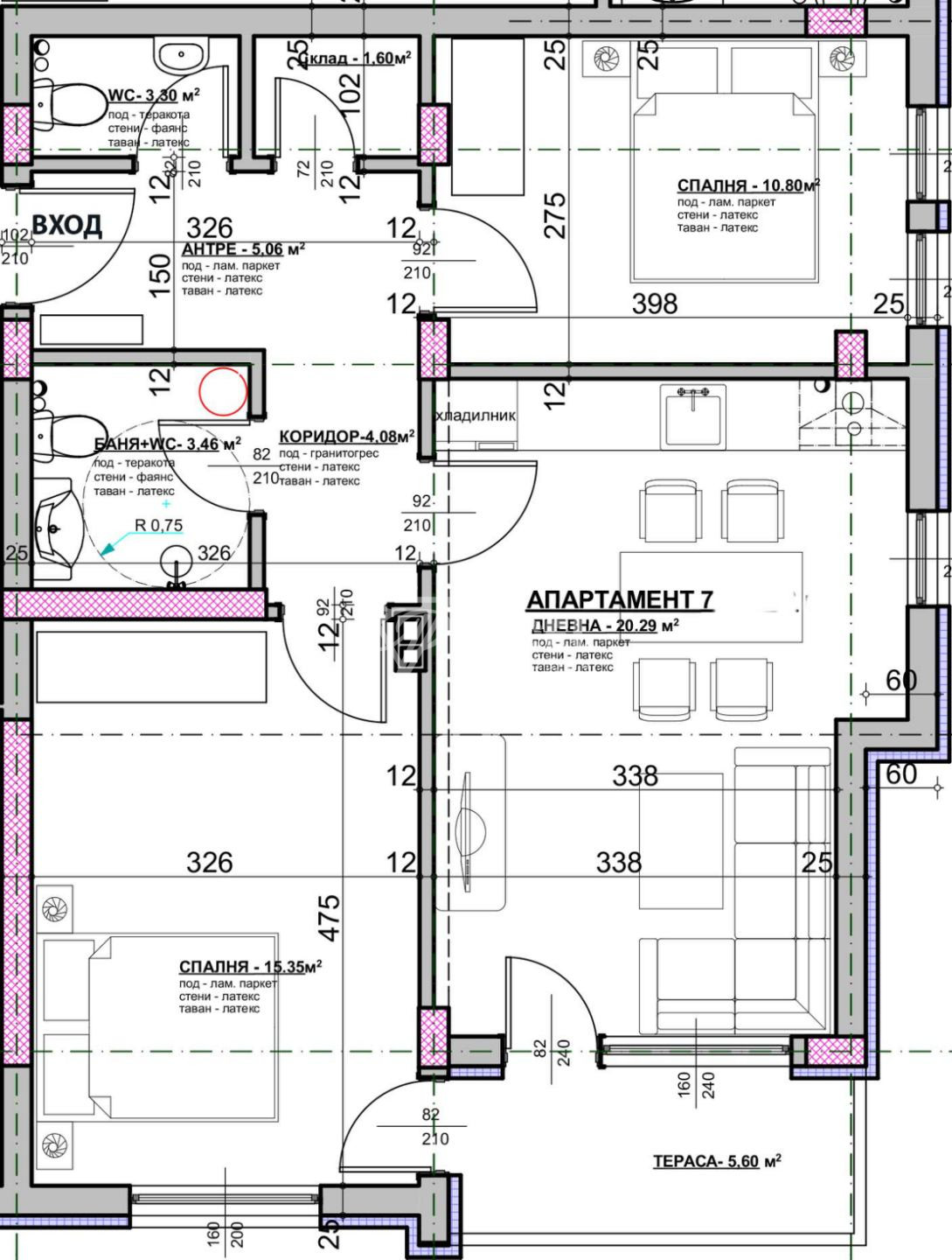 A profitable investment offer in a newly built building in the center of Ravda