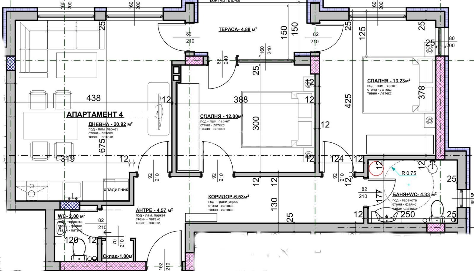 A profitable investment offer in a newly built building in the center of Ravda