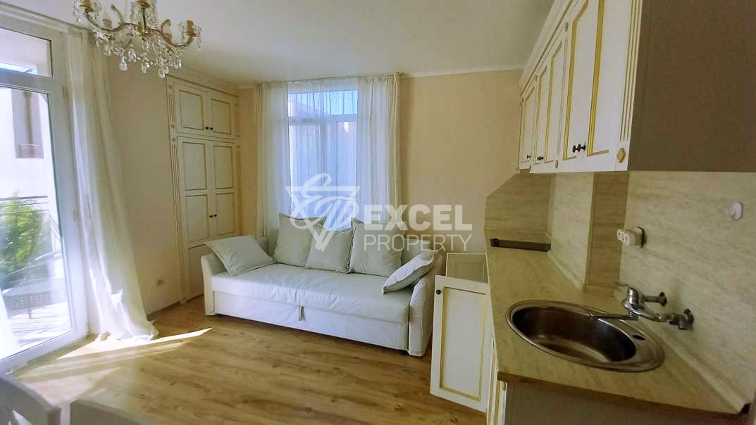 One-bedroom property in Down Park complex with pool view