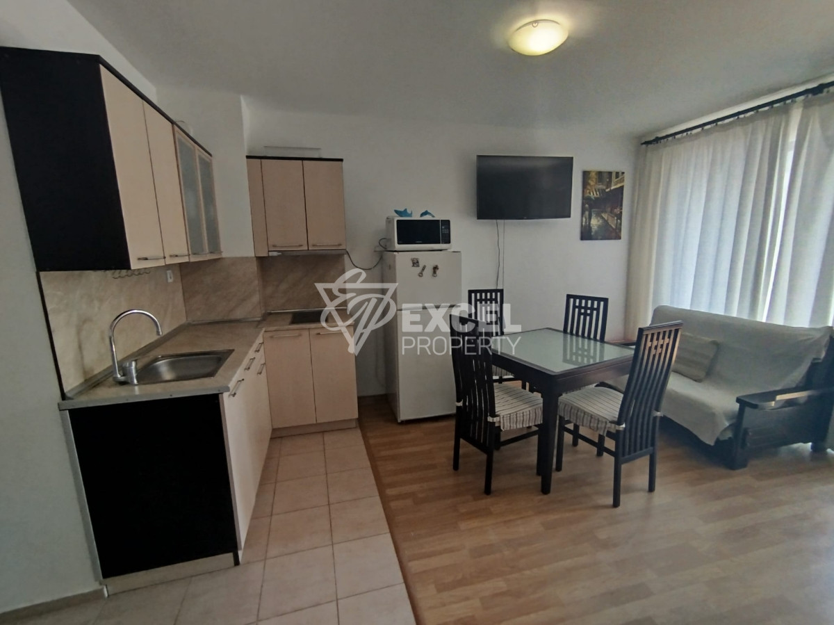 Studio with furniture and separate bedroom area - Aheloy, 200 m from the beach