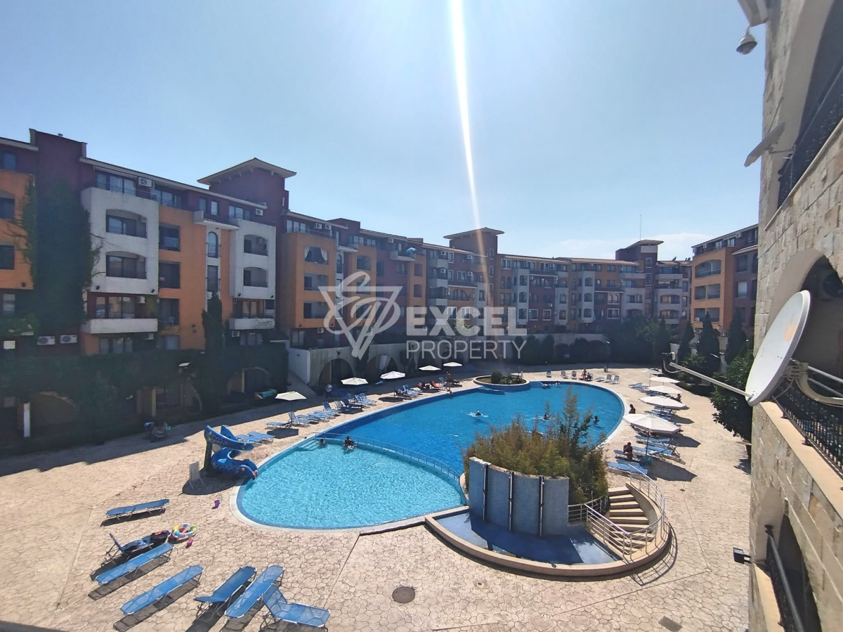 Studio with furniture and separate bedroom area - Aheloy, 200 m from the beach