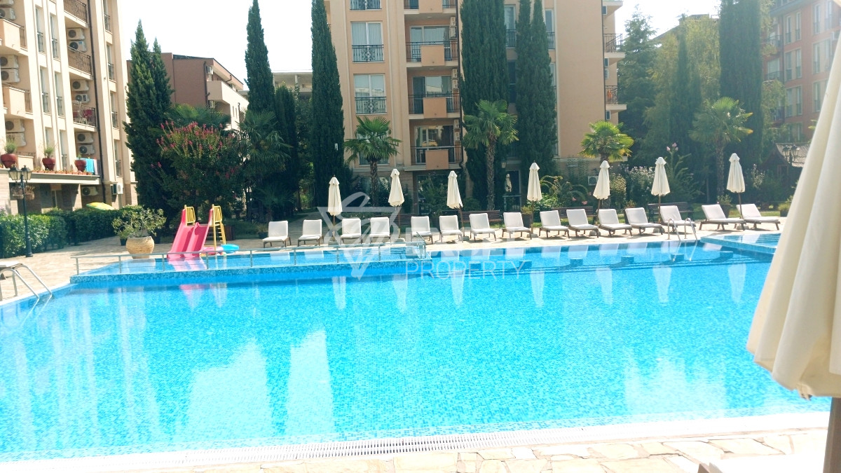 Furnished studio in a new complex Sun and Sea
