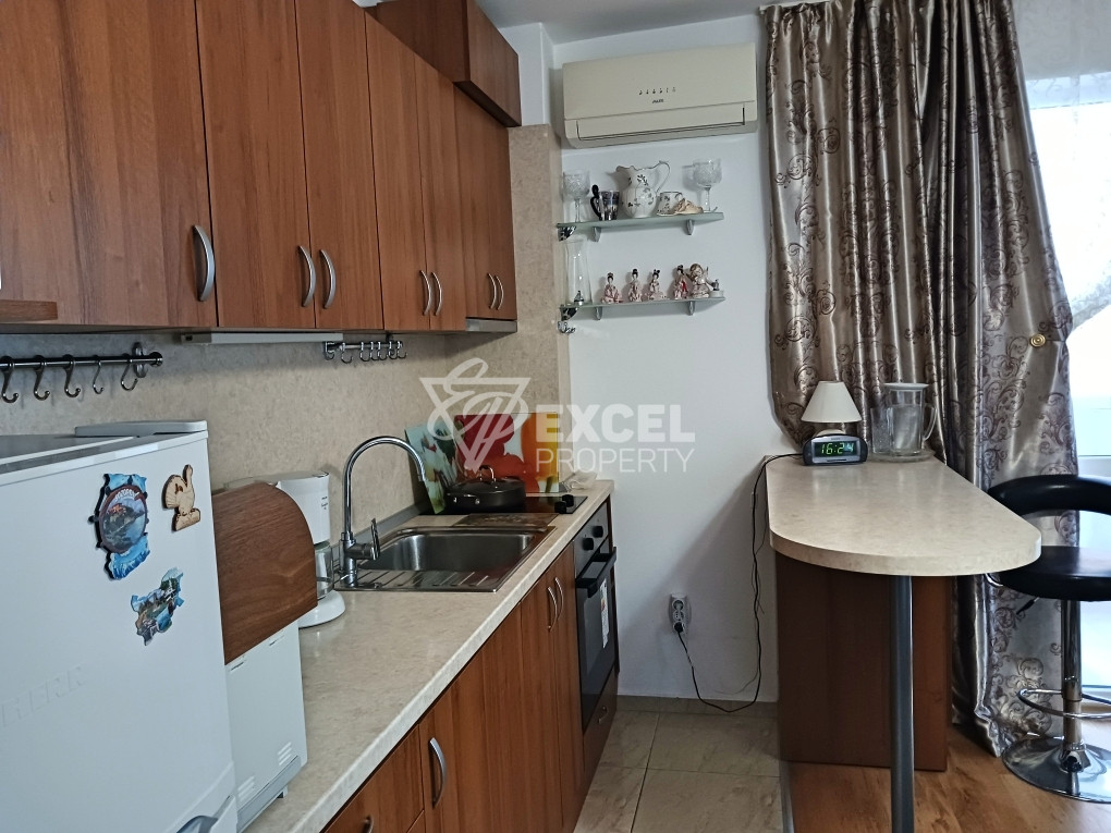 Furnished one-bedroom apartment, in the area of ​​Cacao Beach, Sunny Beach resort