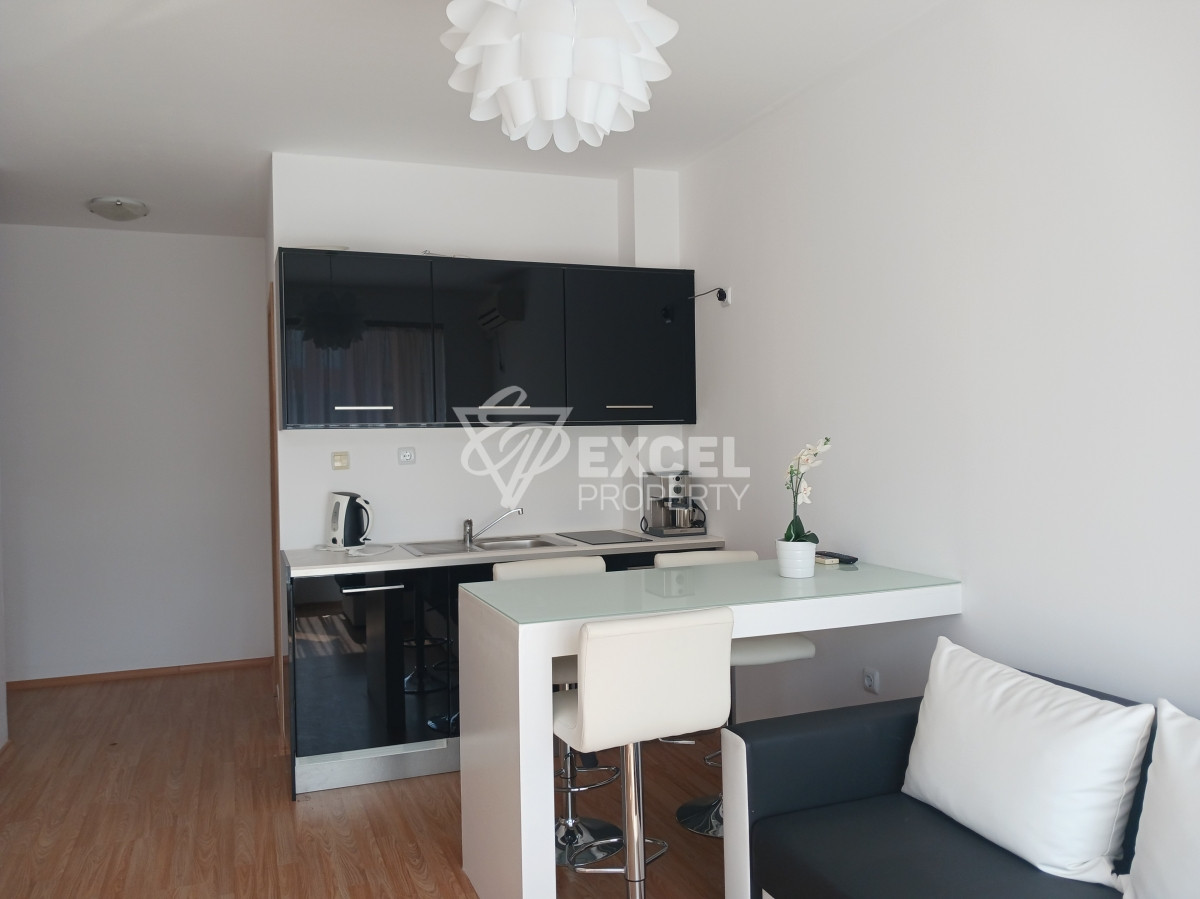 Stylish studio with balcony- Sunny Day 6, 3 km from Sunny Beach resort