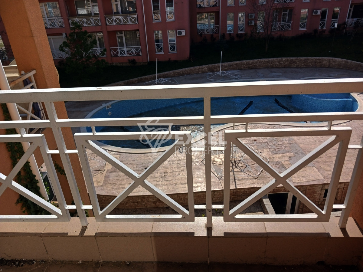 Stylish studio with balcony- Sunny Day 6, 3 km from Sunny Beach resort