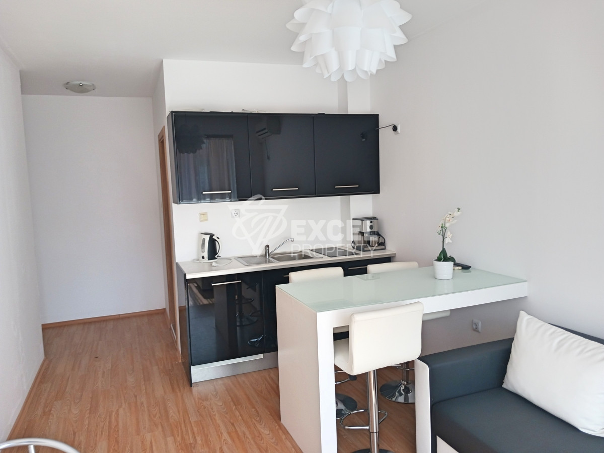 Stylish studio with balcony- Sunny Day 6, 3 km from Sunny Beach resort